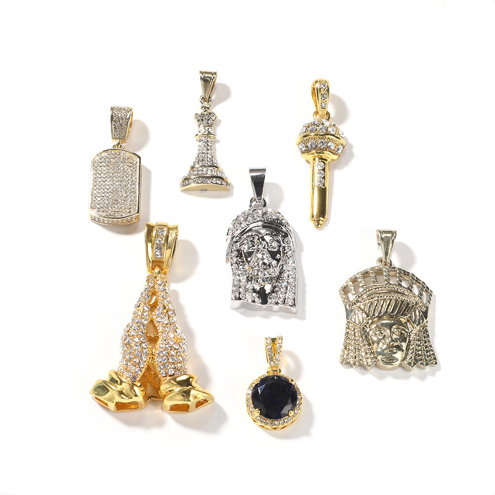 Jewelry Hip Hop Portrait Alloy Pendant Egypt Pieces
