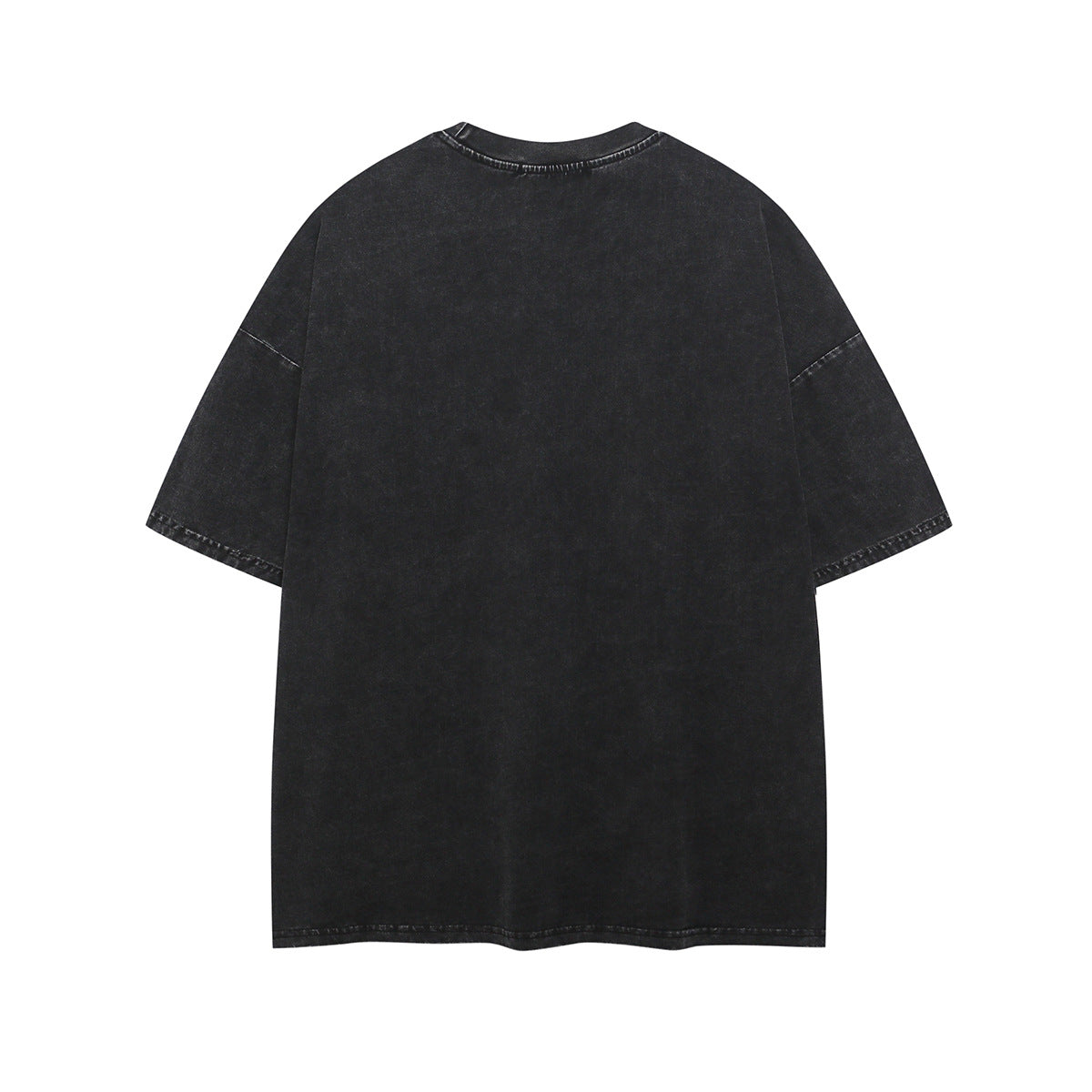 Hip Hop Clothing Summer Hip Hop Washed Old T-Shirt Short Sleeve