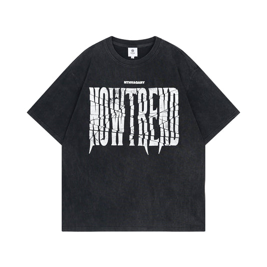 Nyc T Shirt Alphabet Print T-Shirt Oversize Crew Neck Short Sleeve T-Shirt