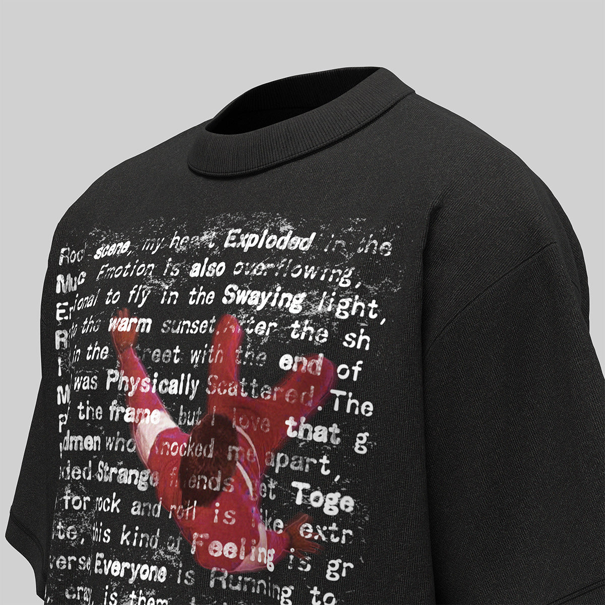 Hip Hop Clothing Summer Hip Hop Character Print T-Shirt