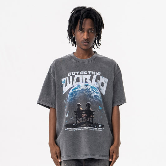 Vintage College Shirts Summer Wash Short Sleeve T-Shirt