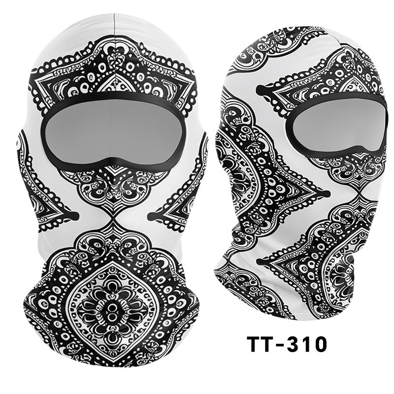 Cycling Windproof Hood Sunscreen Mask Scarf Integrated Lining