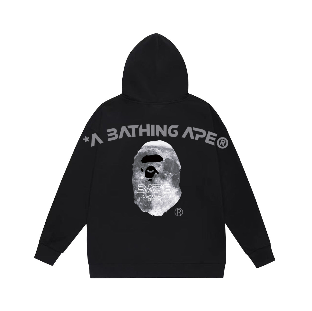 Ape Hoodie Autumn/Winter Letter Print Loose Hoodie Pullover Ape Sweater