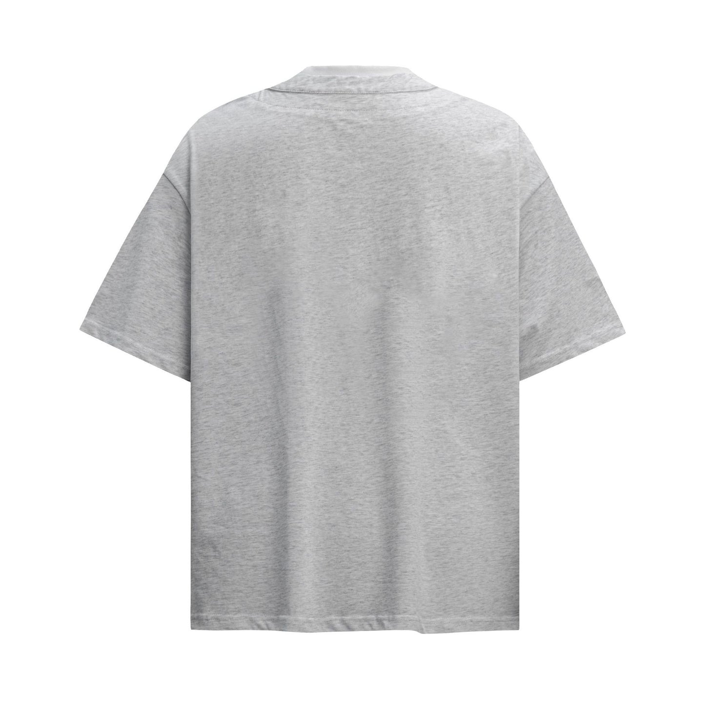 Unisex T-shirts Summer Fake Two-Letter Men's Loose Short Sleeve T-Shirt