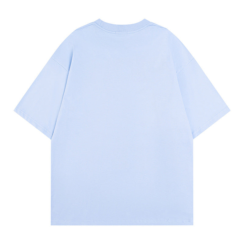 Vintage Tišö Rt Alphabet Short Sleeve T-Shirt Summer Loose