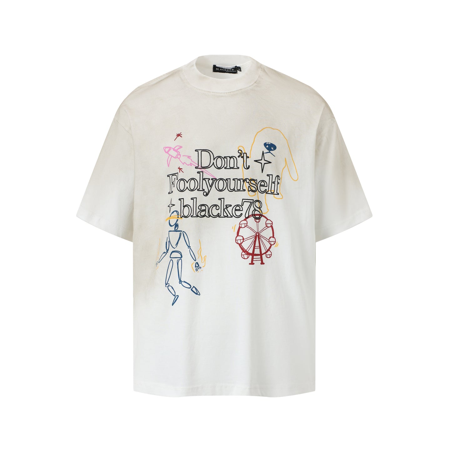 Hip hop clothing new york summer vintage graffiti t-shirt short sleeve