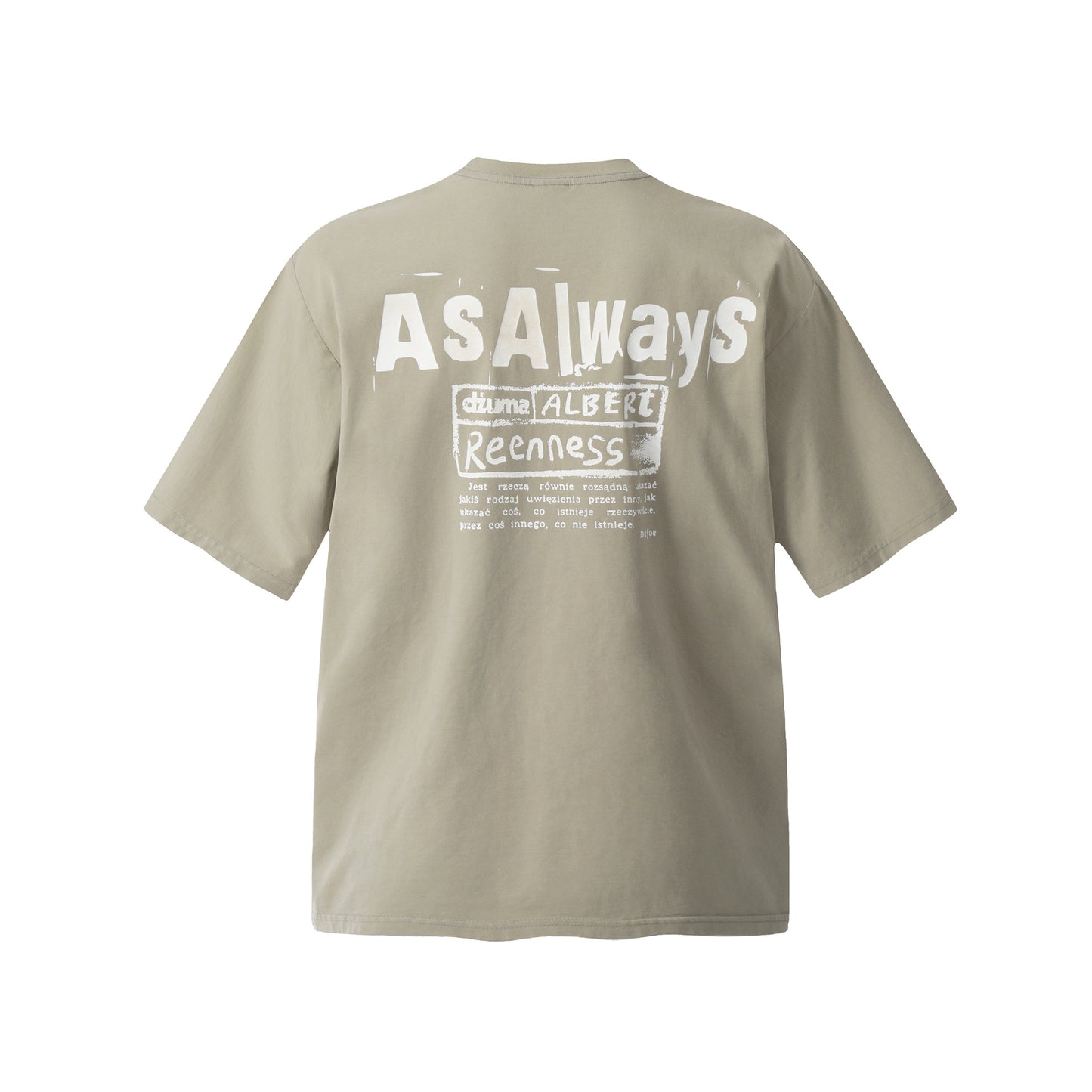 Unisex T-shirts Summer Washed Old Pattern Men's Loose Short Sleeve T-Shirt
