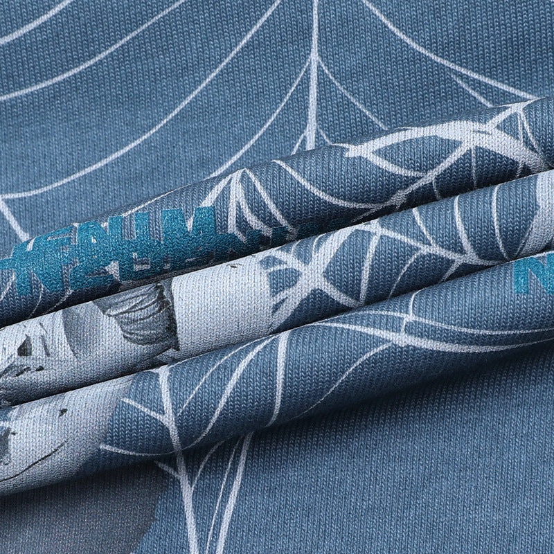 Hip hop shirt summer hip hop spider web t-shirt short sleeve