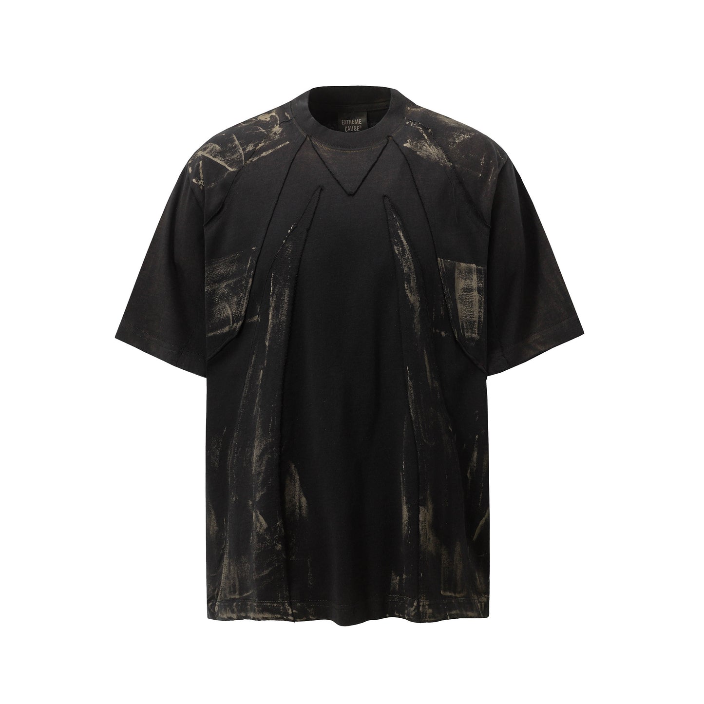 Retro Style Shirt For Mens Doodle Wash T-Shirt Short Sleeve