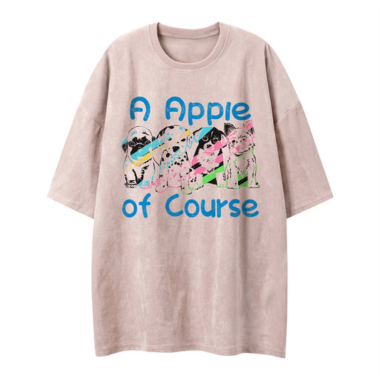 US drip outfits Summer Vintage Casual Loose Short Sleeve T-Shirts