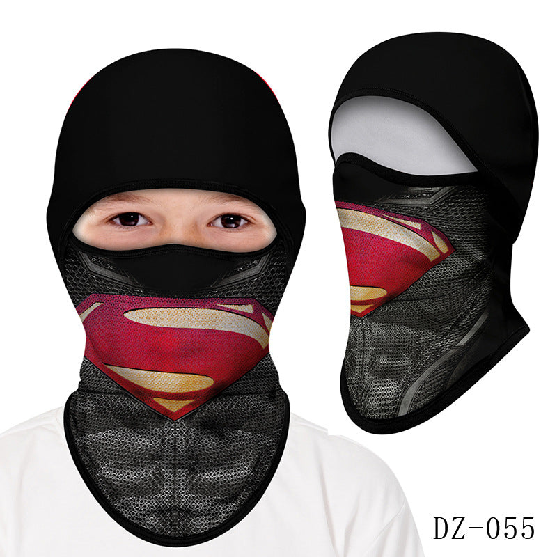 Cycling Windproof Hood Kids Mask Mountaineering Camping Beach Sun Protection