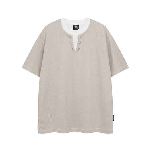 Y2K mens shirt crew neck