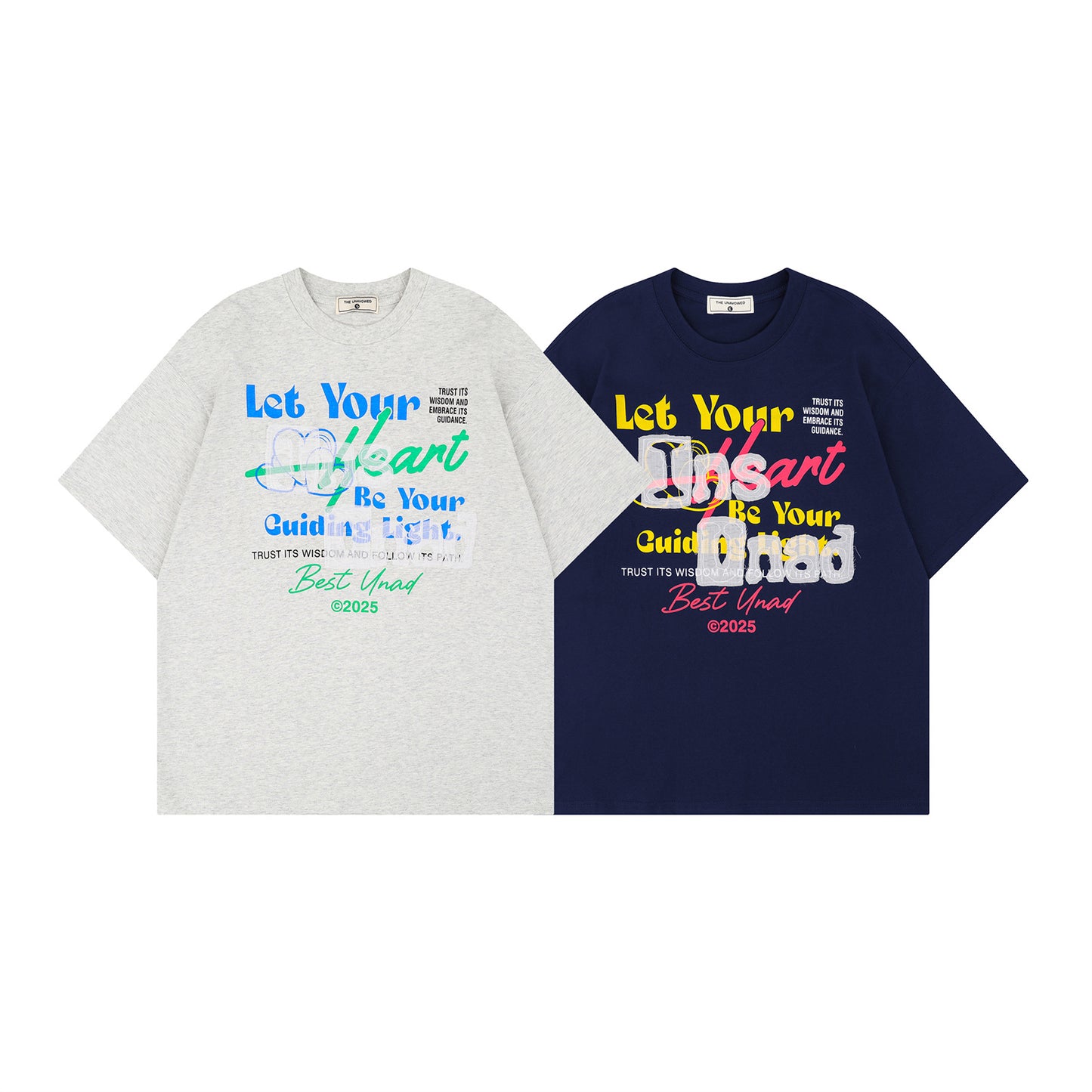 USA Vintage T-Shirt Letter Print Crew Neck Men's and Women's Summer Cotton Loose