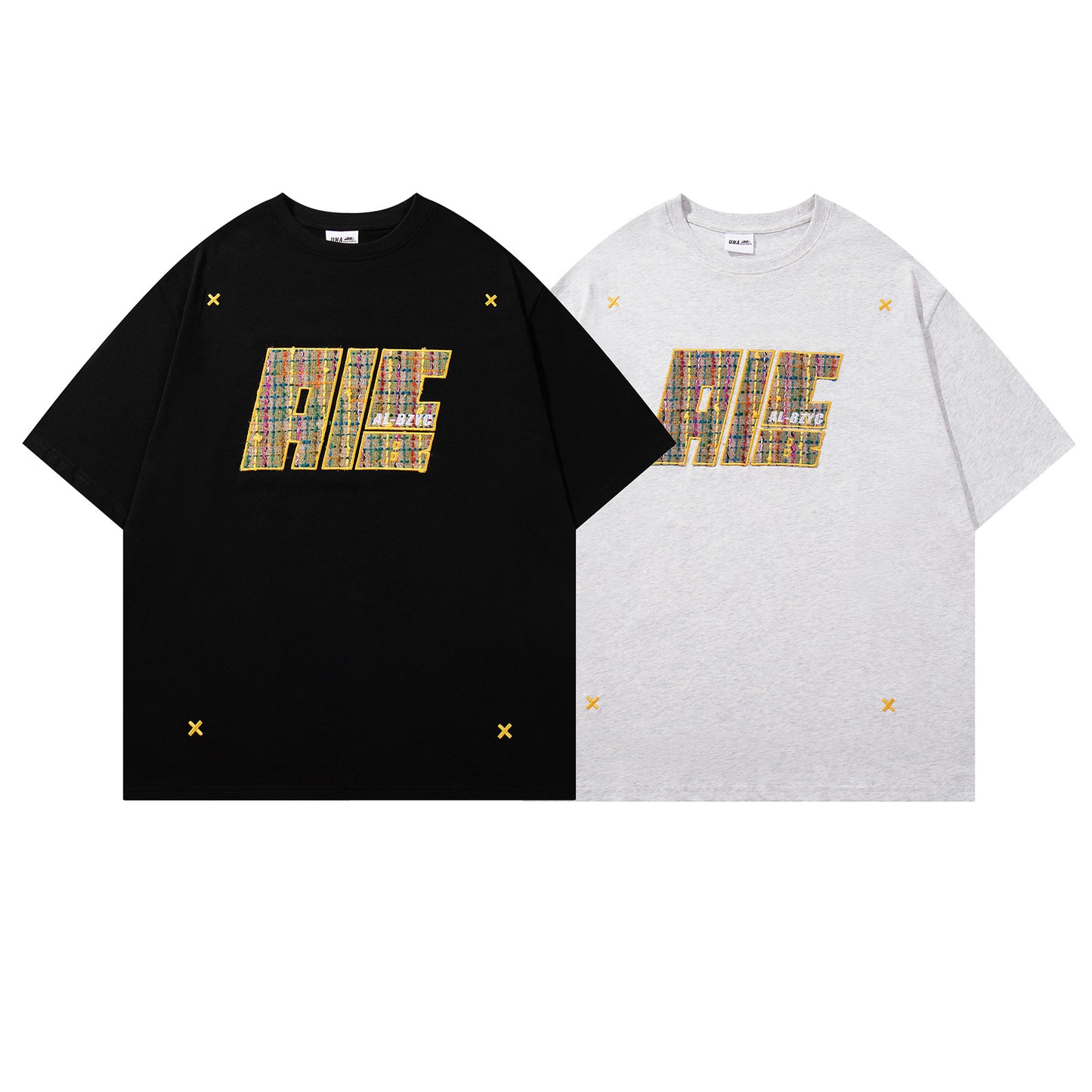 USA Vintage T-Shirt Patch Embroidery Men's Summer