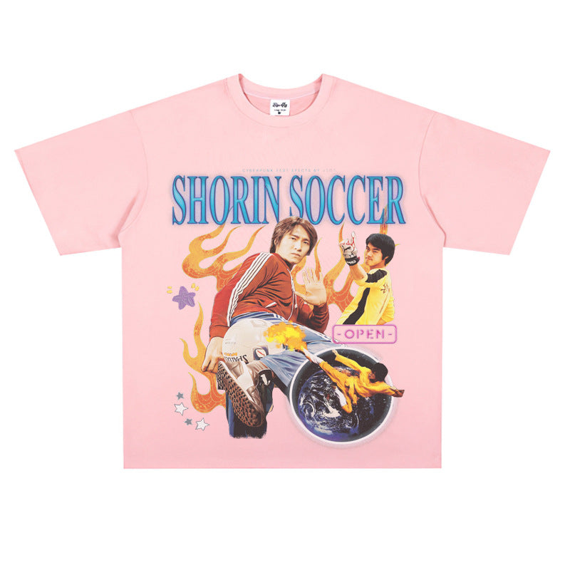 Film Star T Shirt Stephen Chow Short Sleeve American Retro T-shirt Men and Women