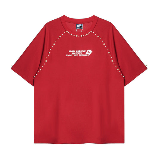 US drip outfits Summer Vintage Casual Loose Short Sleeve T-Shirts