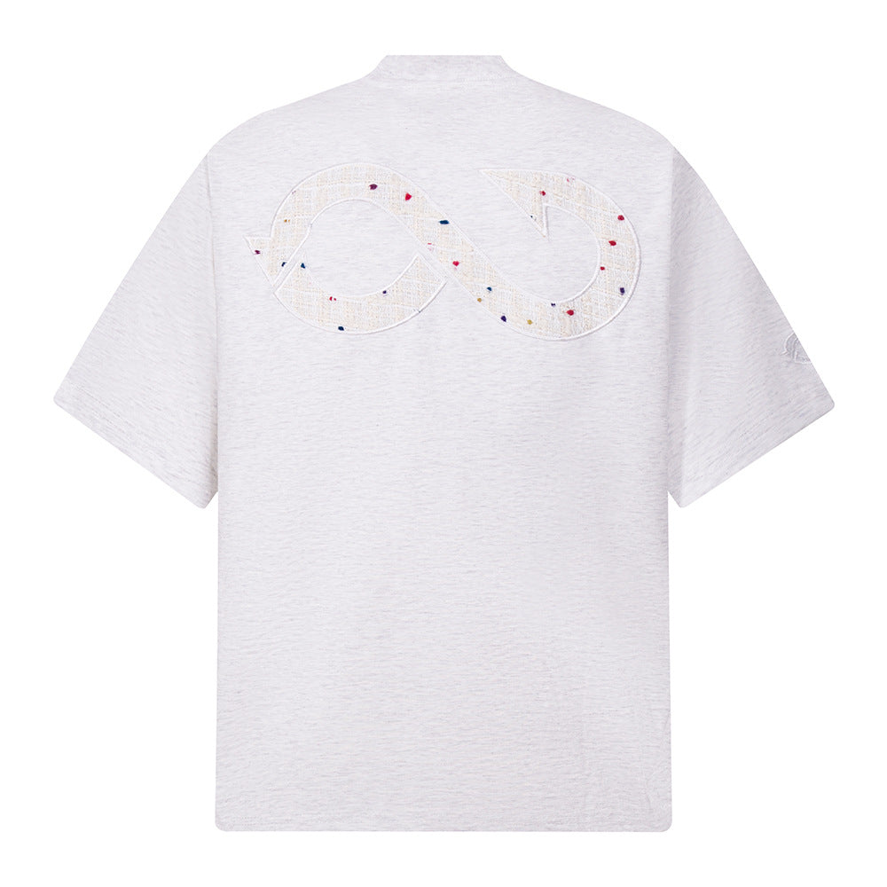 Hip Hop Clothes New York Vintage Embroidered Short Sleeve T-Shirt