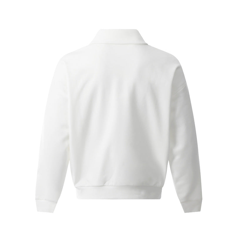 Streetwear Hoodie Zip-Up Lapel Sweater Winter Loose Casual Top