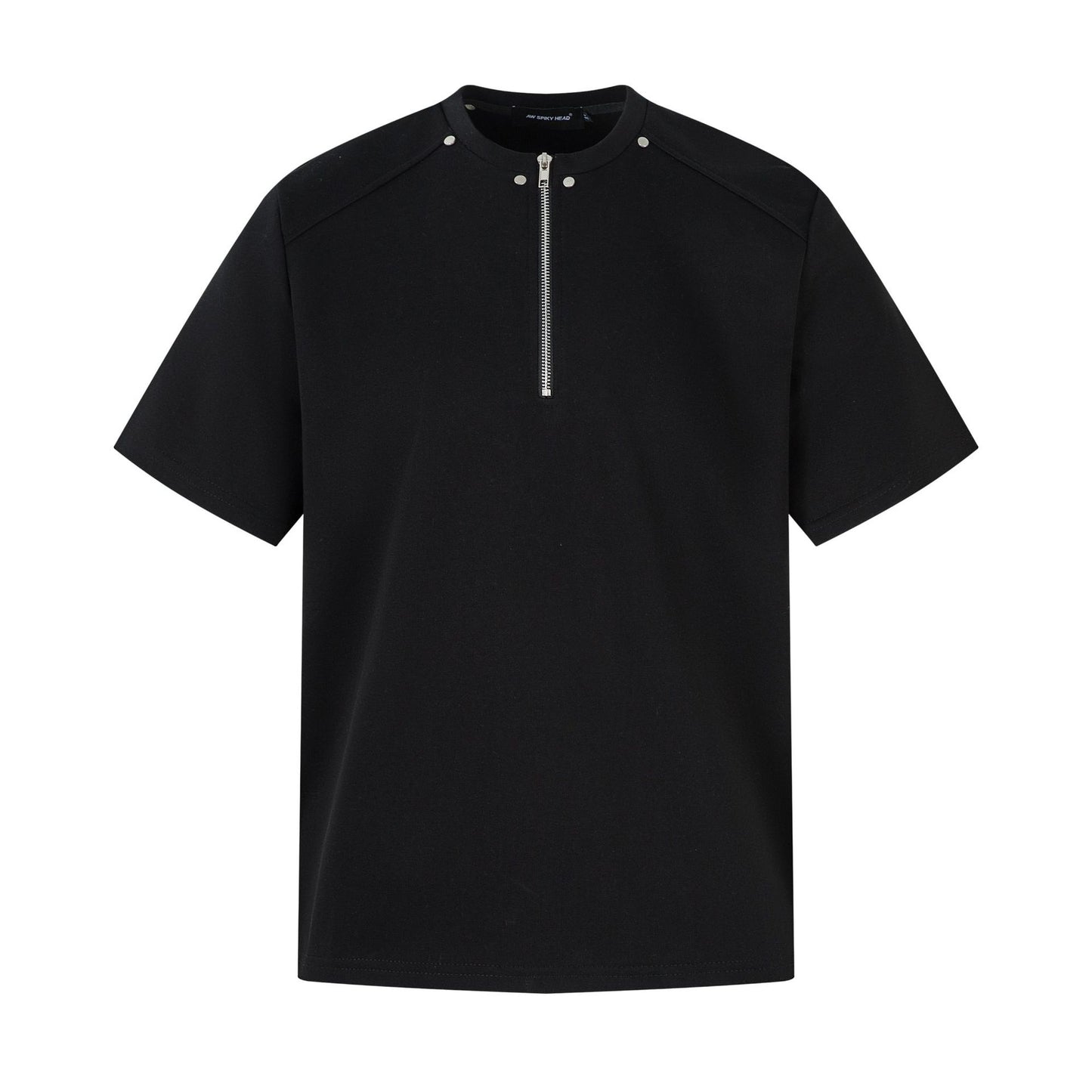 Ye T Shirt Summer Zipper T-Shirt Short Sleeve