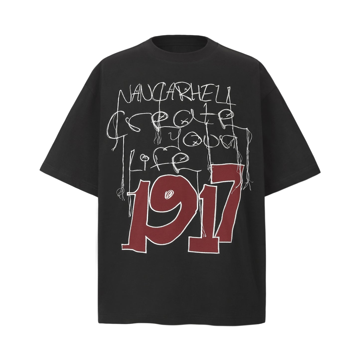 Unisex T-shirts Summer Letter Pattern Vintage Men's Short Sleeve T-Shirt
