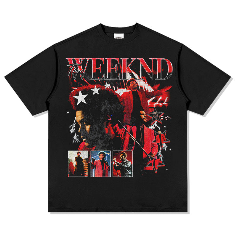 New york hip hop shop vintage hip hop The Weeknd print short sleeve t shirt