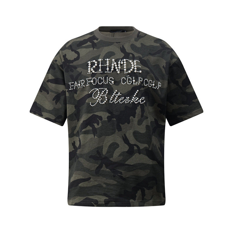 Casual Street Wear Vintage Short Sleeve T-Shirt Crew Neck Summer Top