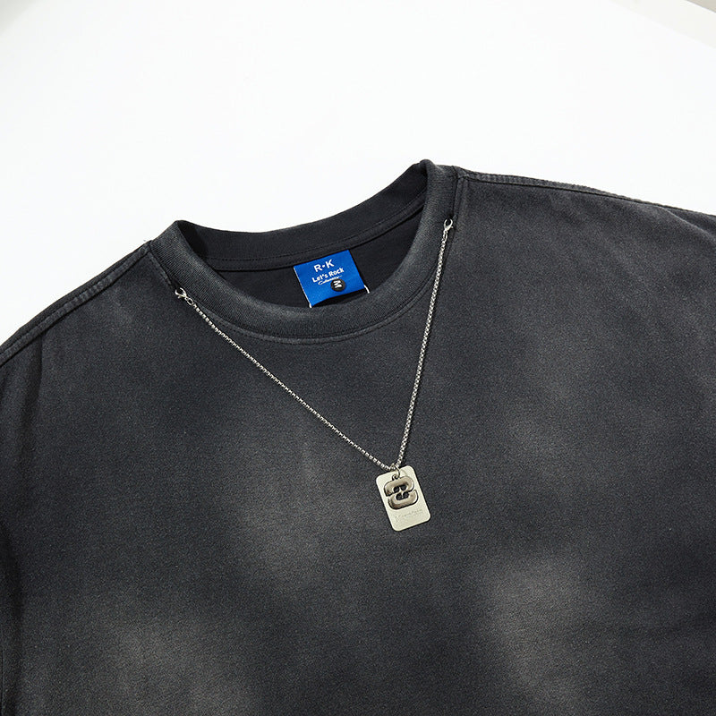 Nyc T Shirt Necklace Short Sleeve T-Shirt Summer Loose Top
