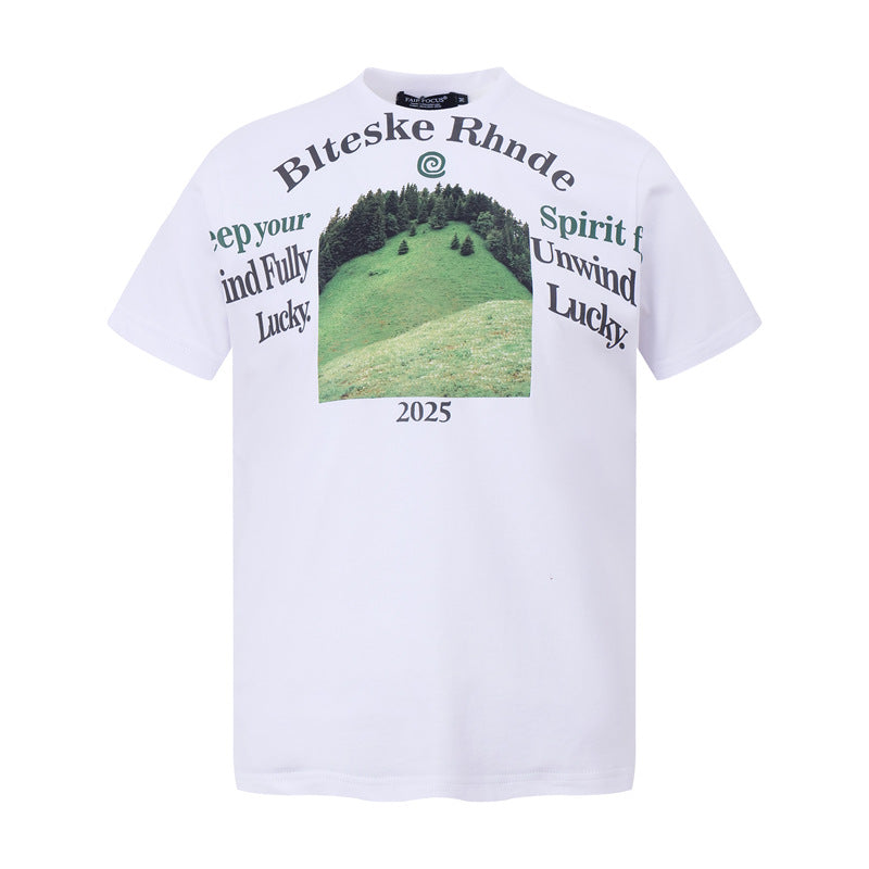 Casual Street Wear Short Sleeve T-Shirt Loose Top