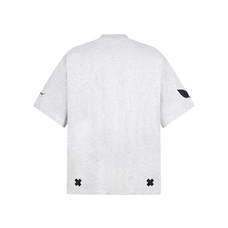 Hip Hop Clothes New York Embroidered Short Sleeve T-Shirt Summer Oversize Casual Top
