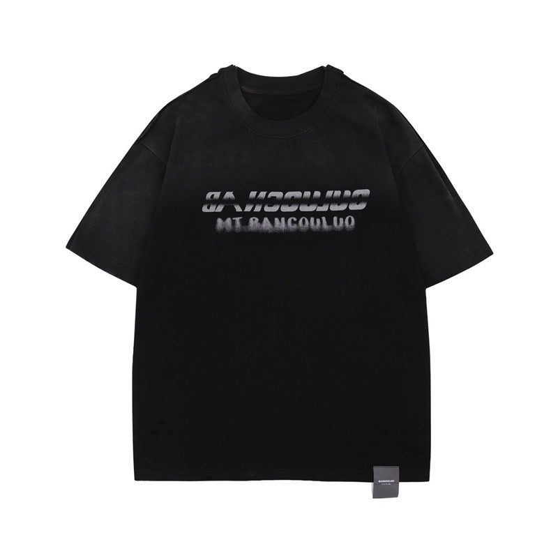 US drip outfits Summer Vintage Casual Loose Short Sleeve T-Shirts