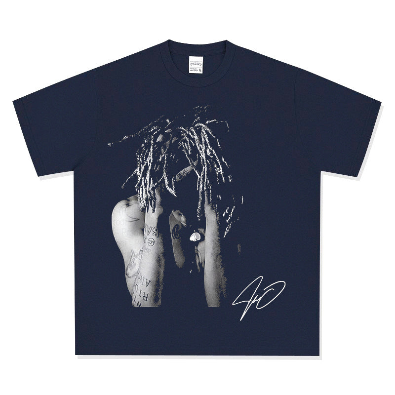 New york hip hop shop hip hop XXX Tentacion print short sleeve t-shirt