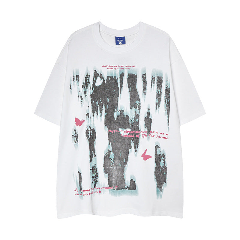T shirt vintage usa summer hip hop character print t-shirt short sleeve