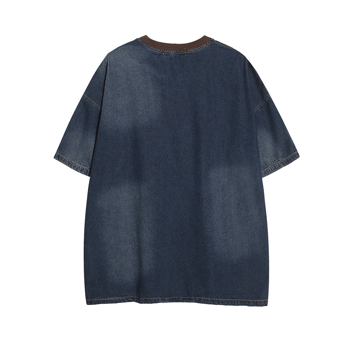 T shirt vintage usa summer vintage embroidered tee denim short sleeve t-shirt