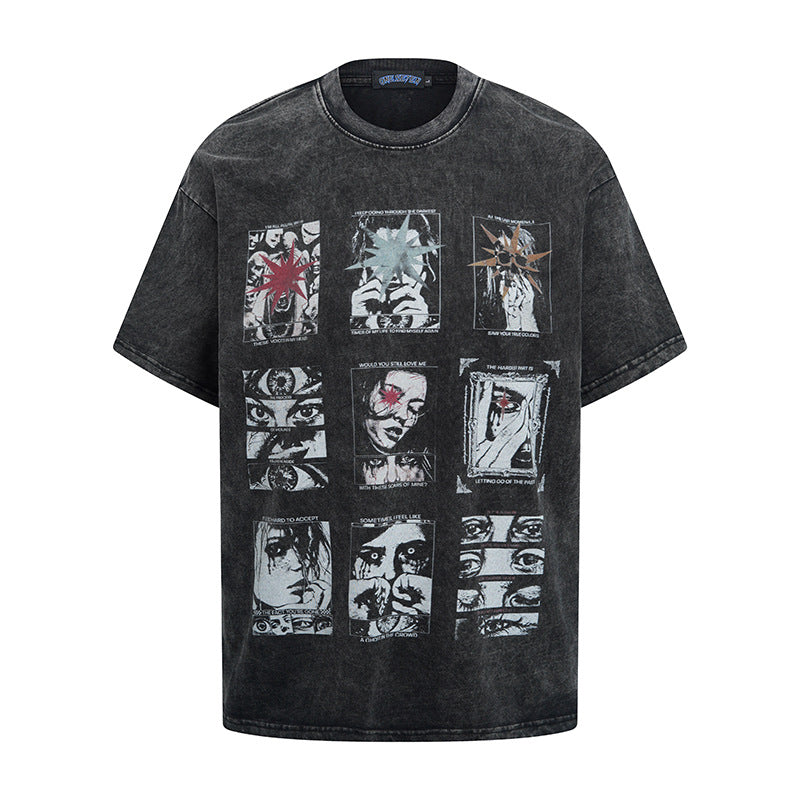 Hip hop clothing new york hip hop t-shirt short sleeve