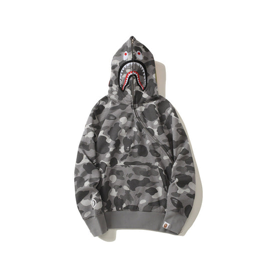 Ape Hoodie Zip Honeycomb Camo Kangaroo Pocket Sweater Pullover