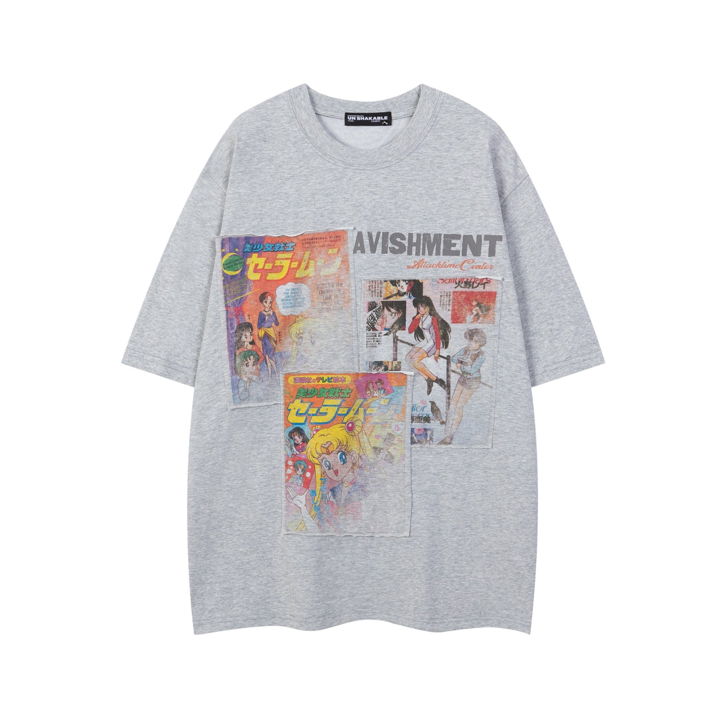 Vintage tarz t shirt vintage anime poster alphabet print short sleeve t-shirt