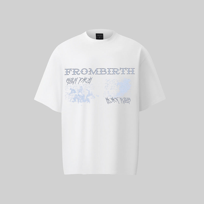 Camisas Retros Washed Hip Hop Short Sleeve T-Shirt
