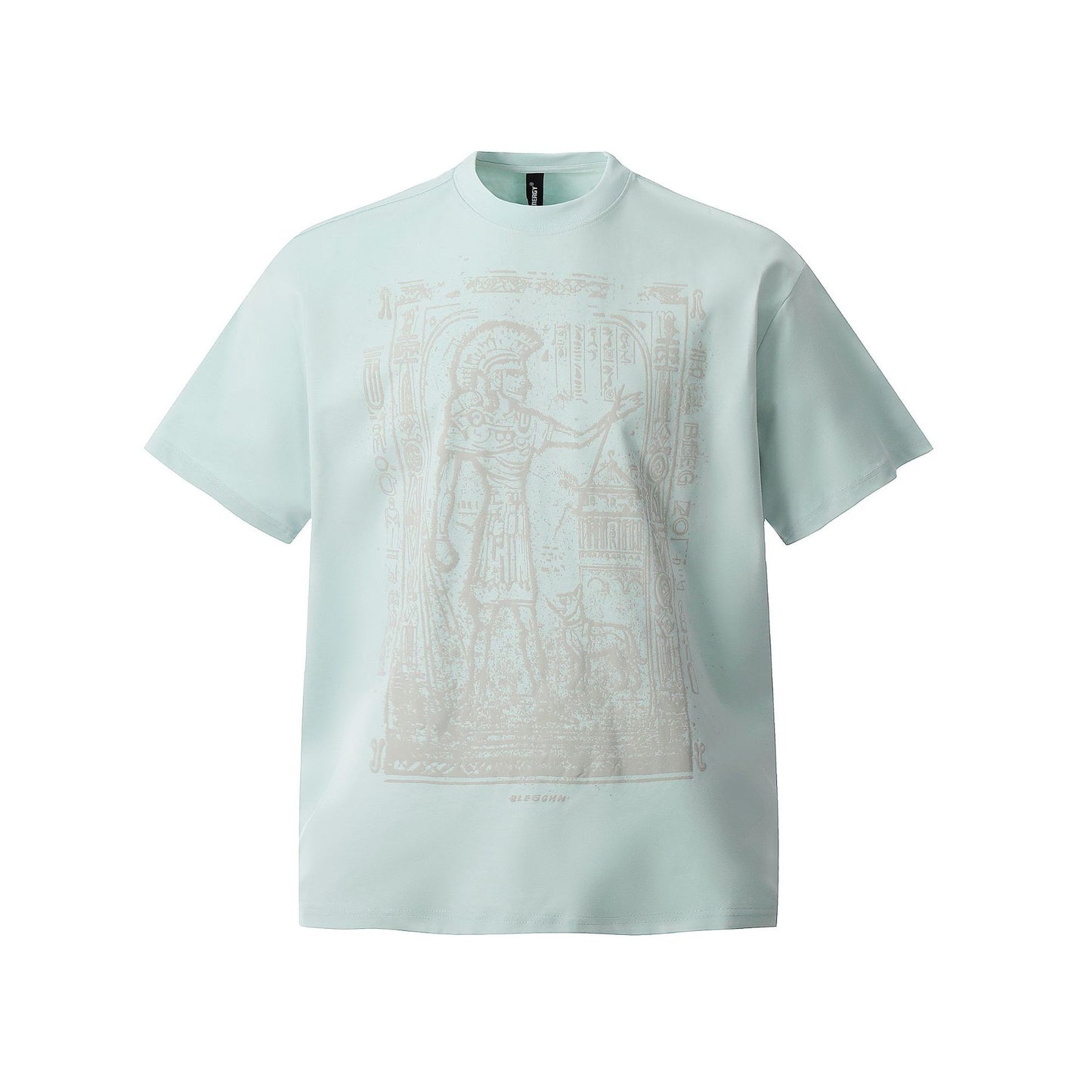 Hustle vintage summer character print t-shirt loose short sleeve