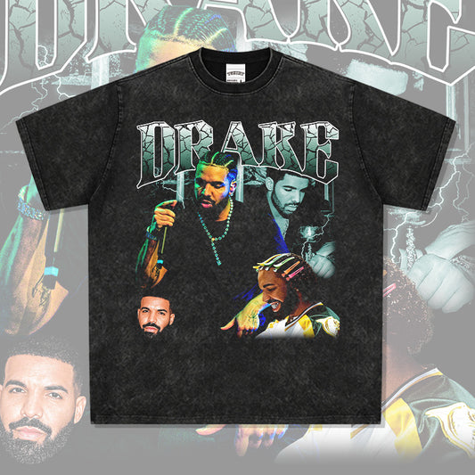 Outfit streetwear vintage drake drake print short sleeve t-shirt