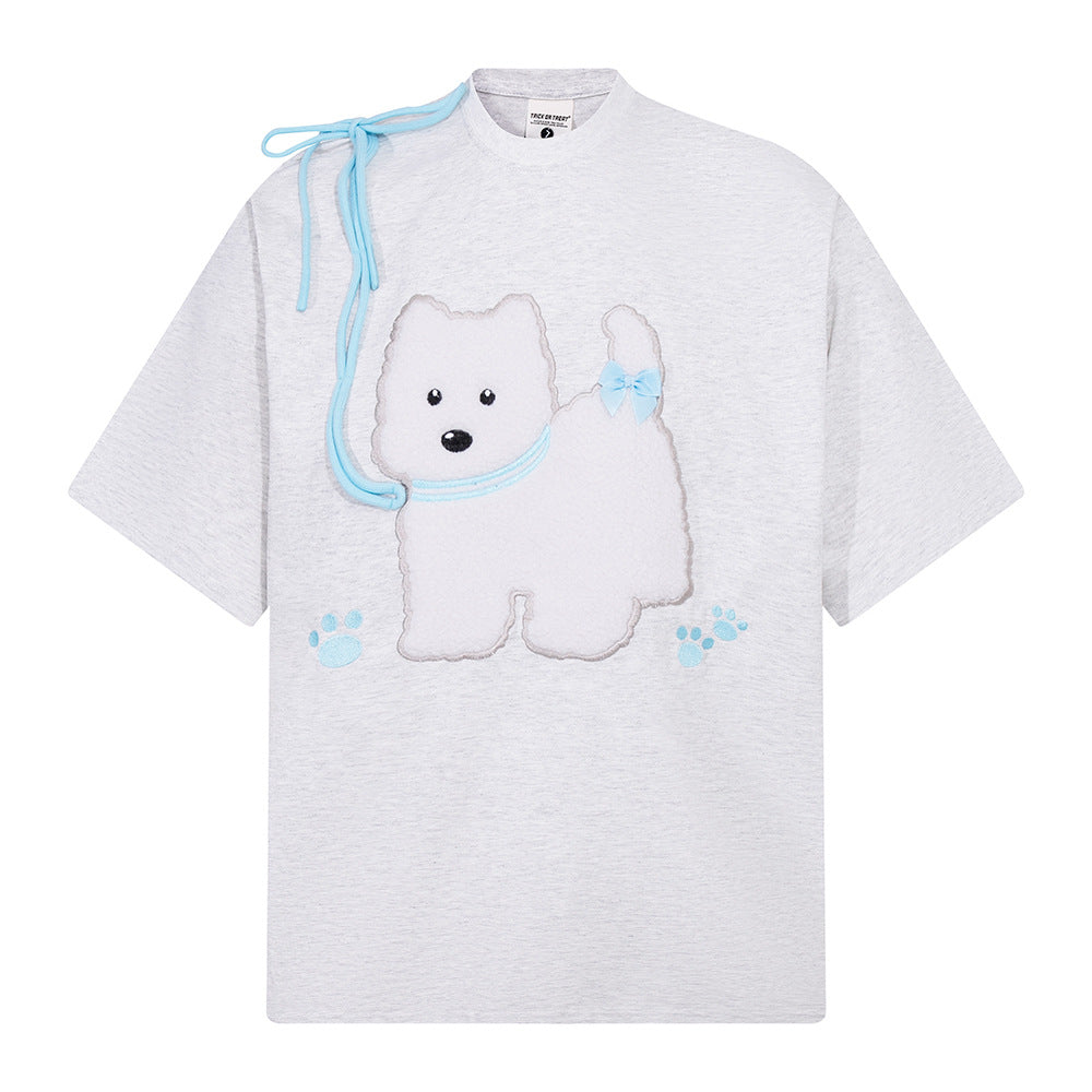 Nostalgia T Shirts Summer Cartoon Loose Short Sleeve T-Shirt