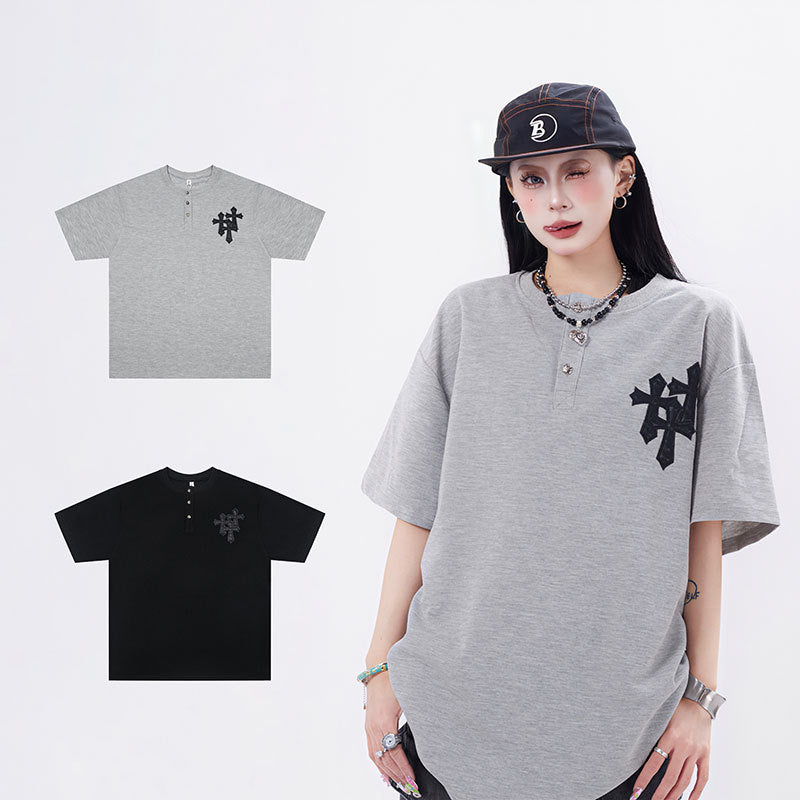 Hip Hop Clothes New York Short Sleeve T-Shirt Loose Cleanfit Top