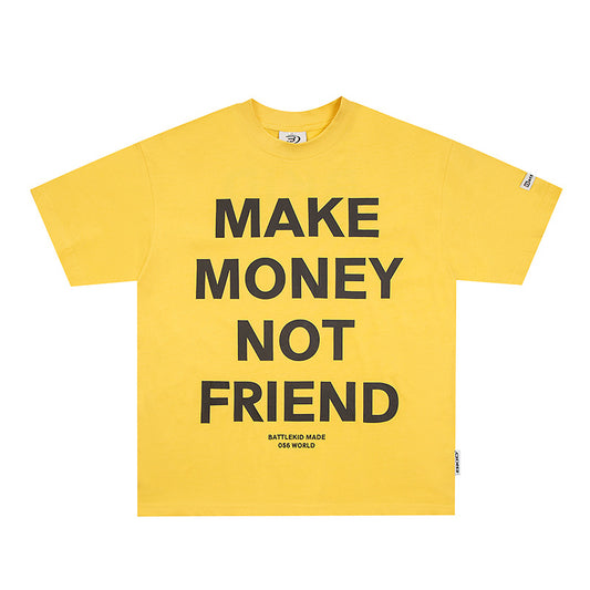 Vintage Usa Shirt Vintage Alphabet Print Short Sleeve T-Shirt