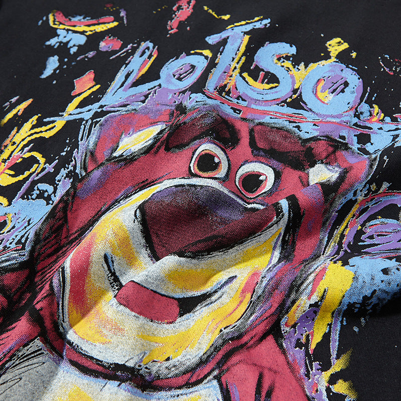 Nyc T Shirt Strawberry Bear Short Sleeve T-Shirt Summer Loose Casual Top