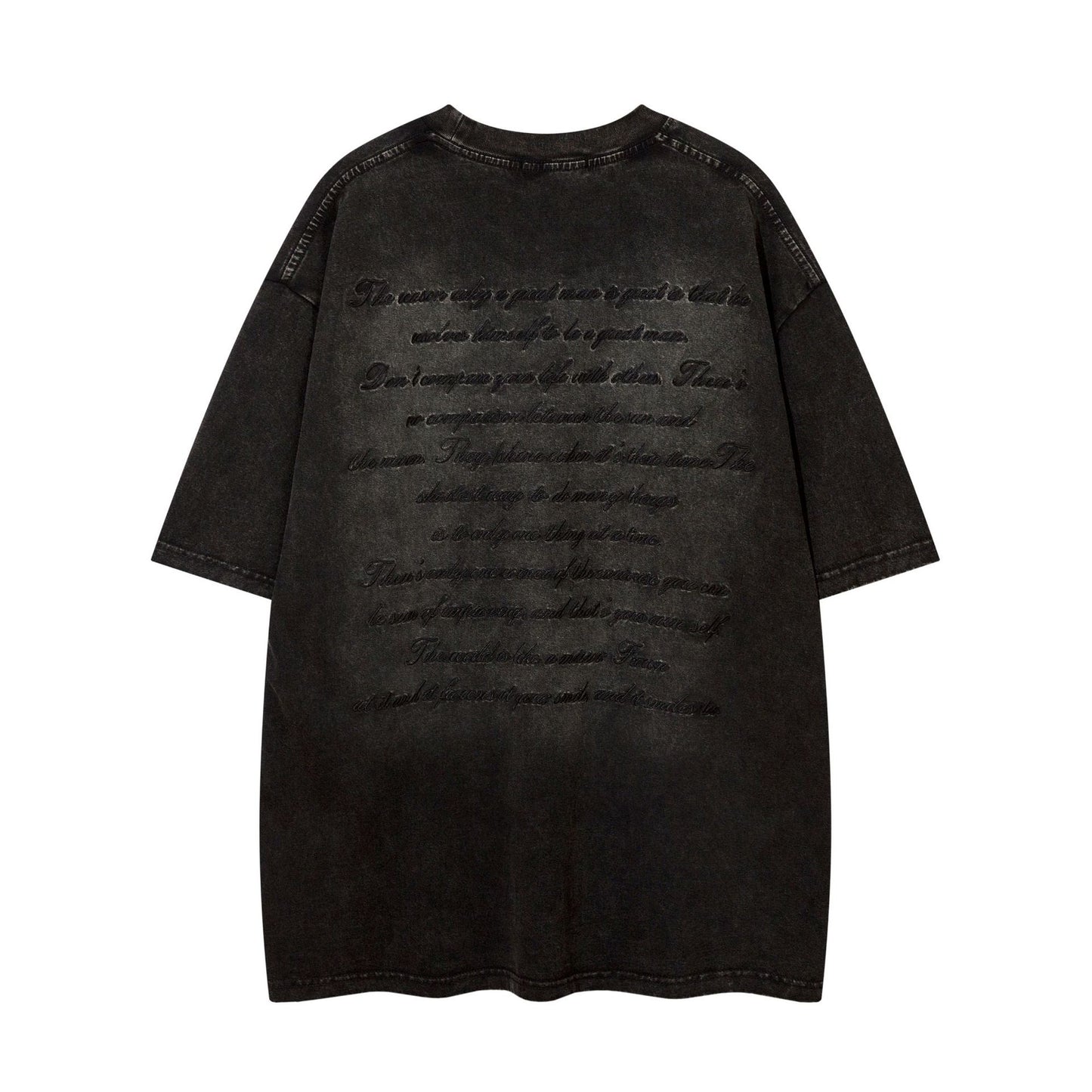 Ye T Shirt Summer Vintage Embroidery Short Sleeve T-Shirt Old