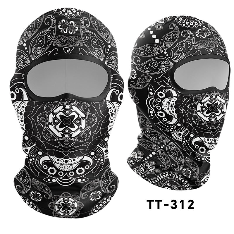 Cycling Windproof Hood Sunscreen Mask Scarf Integrated Lining