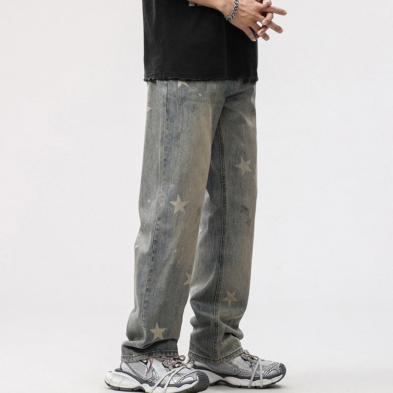 1990 Fashion Jeans Casual Straight Loose Jeans