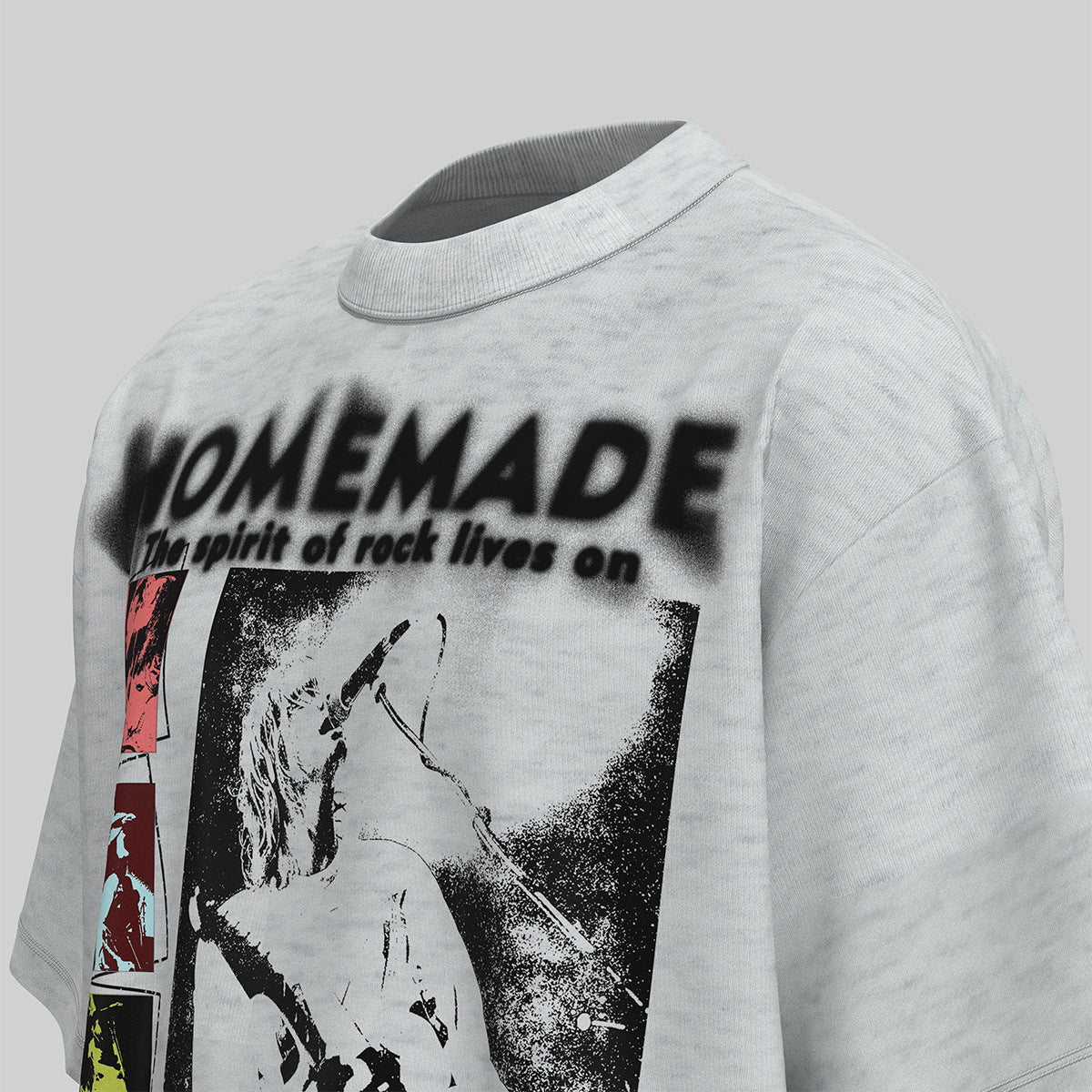 Retro Style Shirt For Men Summer Vintage Graffiti Print Short Sleeve T-Shirt