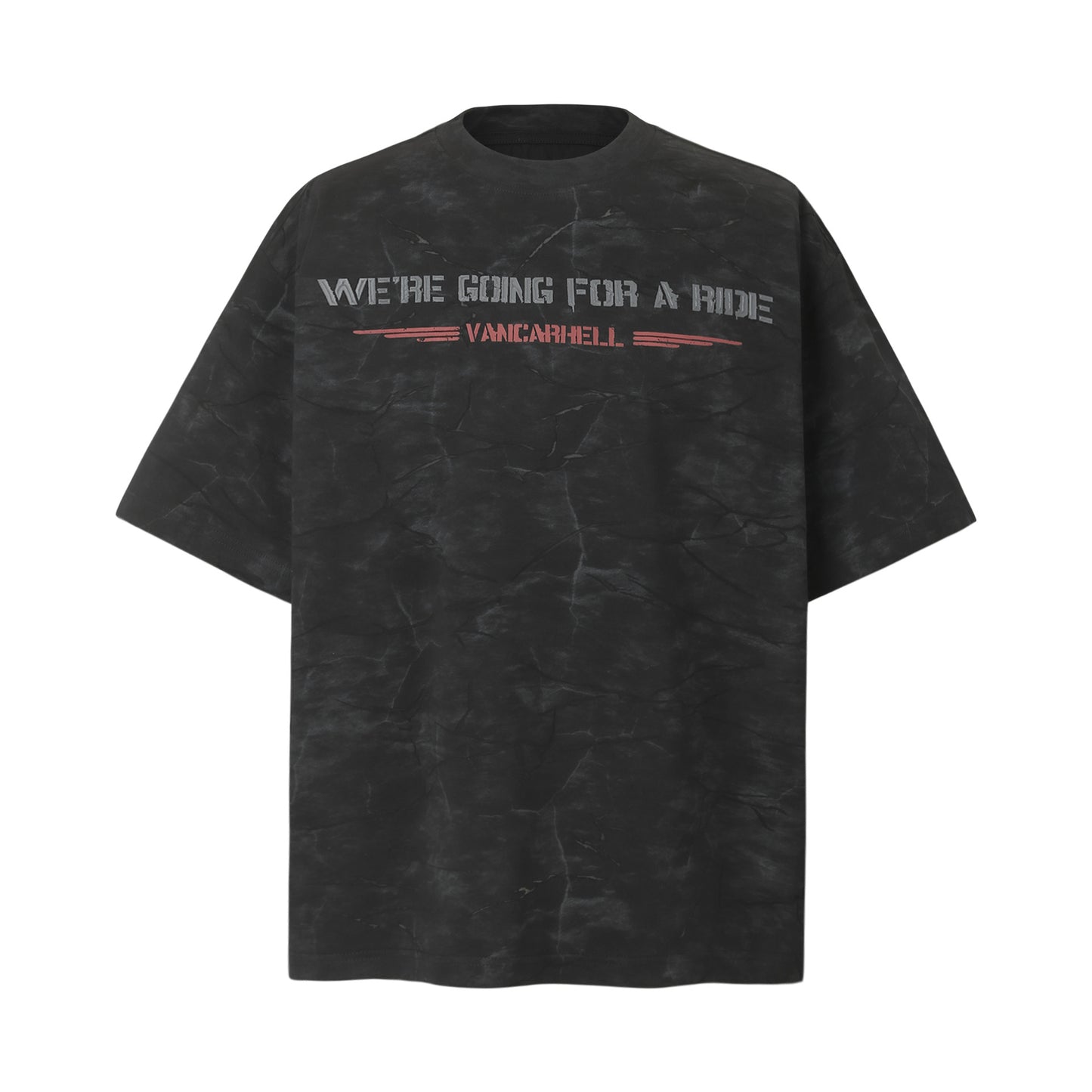 Hip Hop Clothing Summer Hip Hop Wash Tie Dye Old Short Sleeve T-Shirt