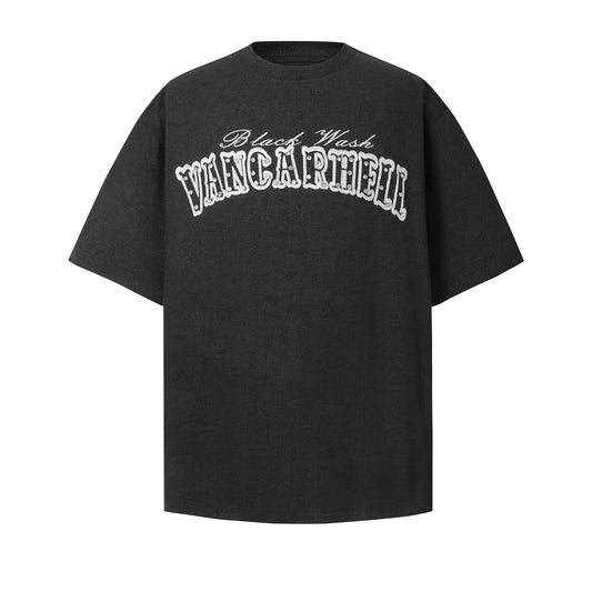 Unisex T-shirts Summer Embroidery Hot Diamond Men's Loose Short Sleeve T-Shirt