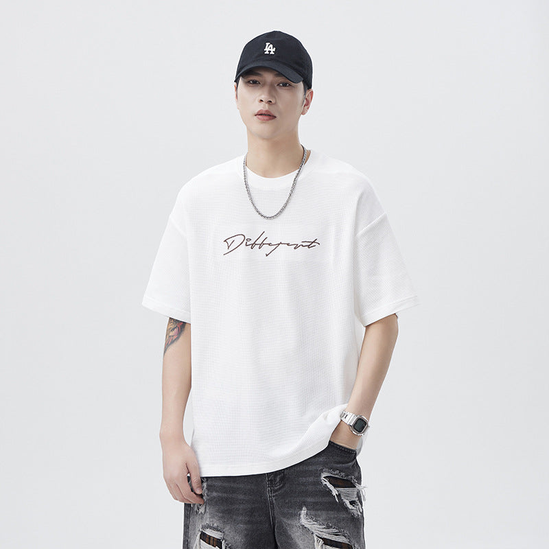 Men T-shirts Short Sleeve Summer Loose Top